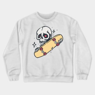 Skull Love Skateboard Crewneck Sweatshirt